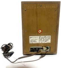 Vintage RCA RZC378 X-411 AM FM Radio Walnut Wood Cabinet Tested