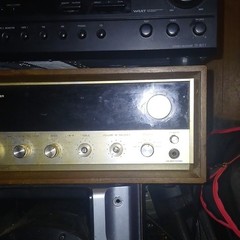TEAC AG-7000 AM/FM Stereo Receiver Wood Case Silver Faceplate