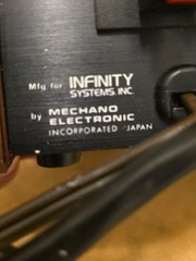 Infinity Electrostatic Headphones 1077 & Power Supply ME-10D UNTESTED ES-1