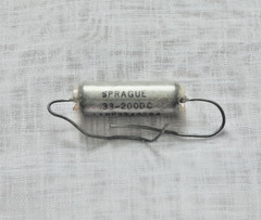 .33uF 200v Sprague Axial Capacitor Vitamin Q Tone Audio oil PIO guitar NOS 118P