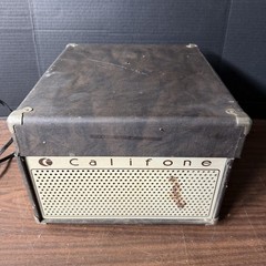 Vintage Califone 1455K Portable Record Player Semi-Works for Parts