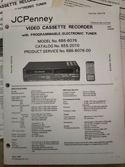 JC Penney Technical Manuals VCR-079