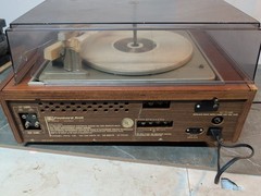 Vintage PACKARD BELL SOLID STATE RPS 02 W/ GARRARD TURNTABLE Wood Cabinet