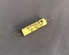 .047 uF 600v Sprague Vitamin Q Capacitor Yellow tone Cap oil PIO used 191P