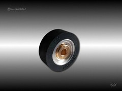 Pioneer RT-707 / 701 New Pinch Roller : Pulley with logo on the rear