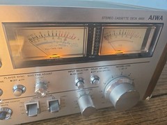 Vintage Aiwa AD-6600U Cassette Deck – Powers On, Lights Up, Needs Belts/Repair