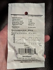 Radio Shack 1 1/8″ (29mm) Mini Speaker 8-Ohm 273-0092 Taiwan NEW!! Vtg