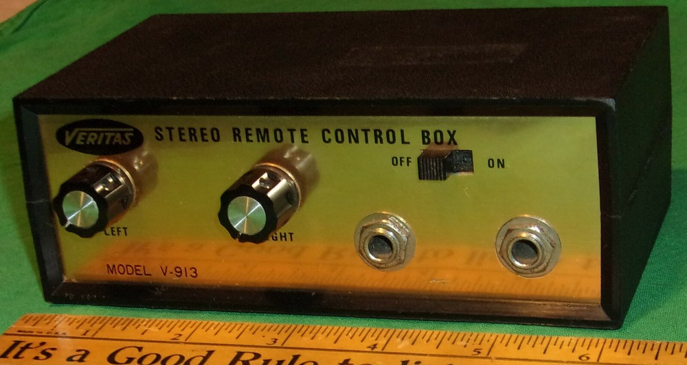 VERITAS Stereo Remote Control Box V-913 Clean! 1970’s Vintage Hi Fi Audio