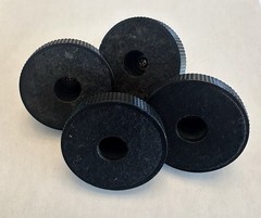 4x OEM Technics SL-D2 Turntable Feet | Includes Hardware | SL-D3, SL-Q2, SL-Q3