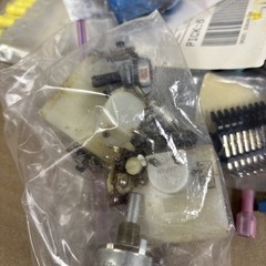 Large Lot of VTG Electronic Parts Meters, Pots, ICs, Transistors, Motorola