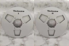 One Pair 10.5” Black Technics Tape reel High Quality Aluminum Take Up Reel