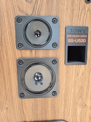 Vintage Sony SS-U520 3 Way Floor Speaker Tested/ Working