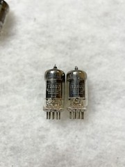 Brimar 12AU7 CV4003 CV491 ECC82 Long Black Plate NOS D Getter Matched Pair