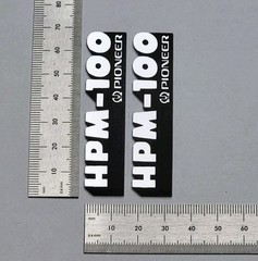 Pioneer HPM-100 Speaker Badge Emblem Logo Name Plate Pair Custom Made IN USA🇺🇸