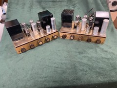 Pair of Pilotone Amplifiers AA-905 AA905 Pilot KT66 Output Tube Integrated Amps