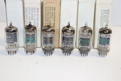 QTY 6 – MIL SPEC – 5814A – VACUUM TUBES – AMPLITREX TESTED – MIXED – VG-GD