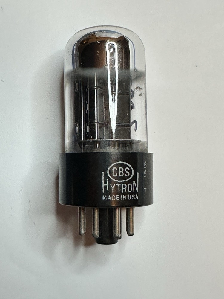 CBS Hytron 6SN7GTB Vacuum Tube Made in USA Tested 2000/2200