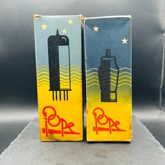 2x Pope ABL1 NOS Boxed Pair Vintage Radio Side Contact Tubes