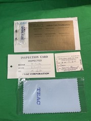 TEAC A-6100 / A-6300 Stereo Tape Deck Service Manual & Original Paperwork Lot
