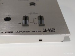 Original Vintage Pioneer SA 6500 Amplifier Silver Color Faceplate Made In Japan