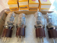 PHILIPS 807 + QE06/50 NOS QUAD OF NEW OLD STOCK NEW IN BOX VINTAGE VALVES TUBES