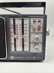 Vintage GE 7-2945A 4 Band AM FM TV Sound Weather Radio Tested – Excellent