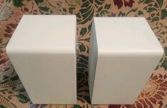 Realistic Minimus 7 Speaker Pair 40-2045 White 40W 8 Ohm Radio Shack Tested