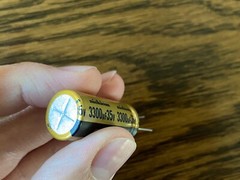 2 New Replacement Main Capacitors Marantz Sansui Nichicon 3300 uf 35v 16mm