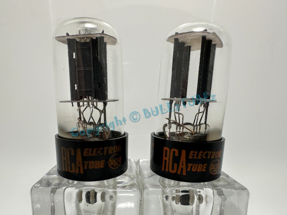 RCA 6SN7GTB Staggered Black Plate Tubes PLATINUM MATCHED on AT1000 – TESTS NOS