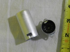 9 Pin Bakelite Preamp Vacuum Tube Socket W/Aluminum Shield