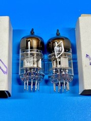2 PCS 6N2P-EV (6CC41, 6N2P) / MATCHED PAIR / SILVER SHIELD / OTK MILITARY / USA