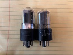 Vintage 6SN7GTB Electronic Vacuum Tubes