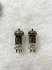 Brimar 12AU7 CV4003 CV491 ECC82 Long Black Plate NOS D Getter Matched Pair