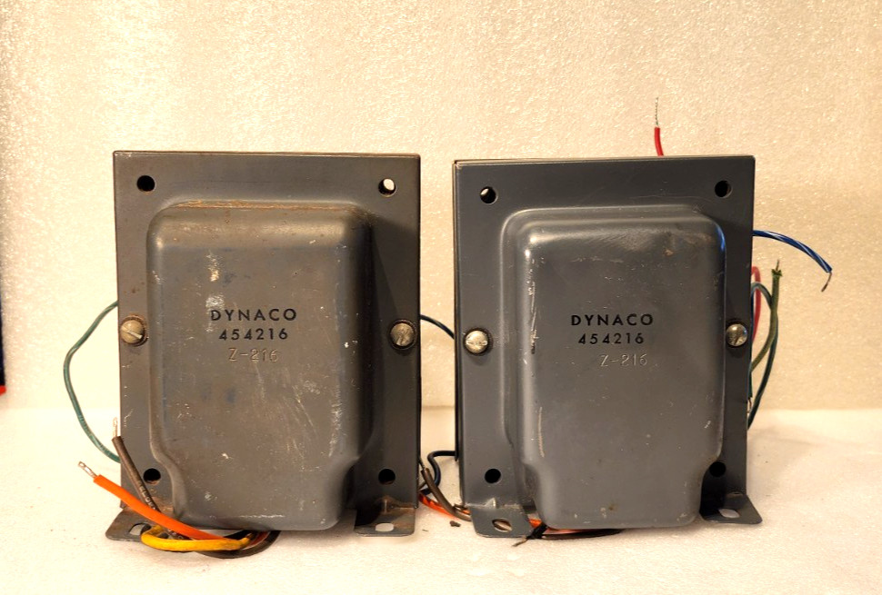 PAIR of VINTAGE DYNACO Z 216 Output Transformers KT88, 6550