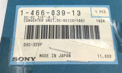 Sony Converter Unit V47902, 1-466-039-13, DXC-325P NIB