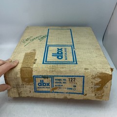 DBX Model 122 Stereo Noise Reduction System w/OG Manual+Box TESTED FOR PARTS