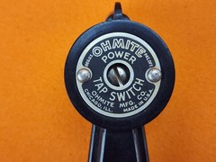 Vintage Ohmite Bar Lever Control Knob Power Tap Switch 4.75″ 3778552 AS IS