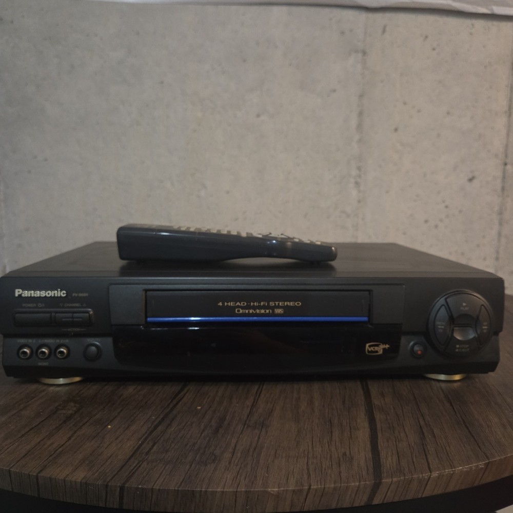 Panasonic 4Head Omnivision VCR PV-966H With Remote Tested