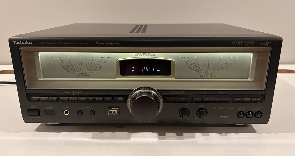 Technics SA-TX50 AV Receiver – Working– LED Lamp & Terminal Upgrades – No Remote
