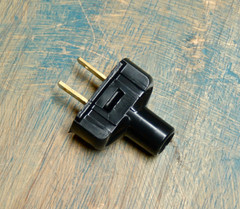 8′ Twisted Cloth Covered Wire & Plug, Vintage Light Rewire Kit, Lamp Cord, rayon