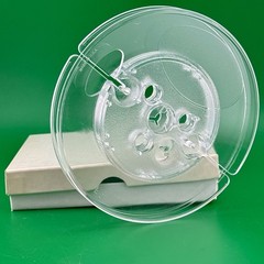 5″ TAKE-UP REEL & WHITE BOX ~ 3″ Hub ~ Clear Plastic ~ No Tape ~ NOS