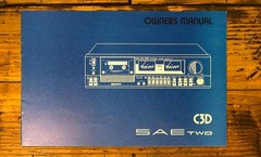 SAE Model C3D Cassette Owners / User Manual *Original*
