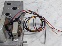 Vintage Tube Audio Amplifier Chassis Project 4-Knob Amp Untested Parts/Repair