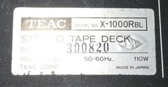 Vintage Teac X-1000R Reel to Reel Tape Open Deck Powers On Bad PCB See Pics
