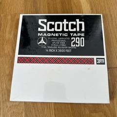 Vintage Scotch 3M 290 Recording Tape Triple Length 7″ Reel 3600 FT
