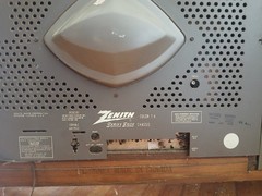 Vintage Zenith TV Radio Record Player Cabinet Built in Speakers
