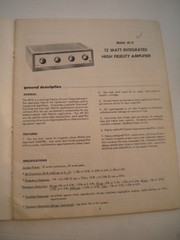 EICO HF-12 Watt Amplifer Build Instruction Manual