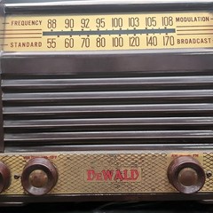 DeWald C-800 AM/FM Tube Receiver Radio Antique 1950s Bakelite Parts/Repair