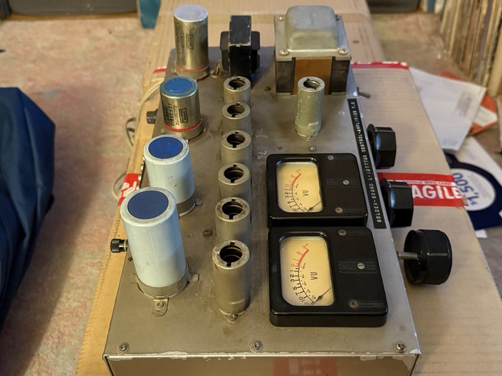 7 Tube 12ax7 12AU7 DIY Preamp Stereo Preamplifier UNTESTED 100v. NO TUBES