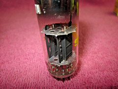 NIB BRIMAR /Sylvania 12BH7A Short Black Plate Halo Get Tube 12BH7 Great Britain